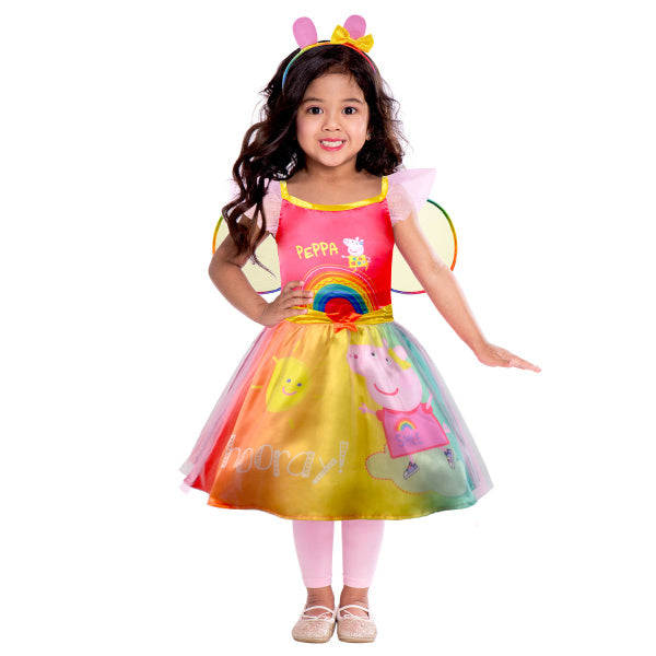Feestbazaar Regenboog Jurk Peppa Pig Kind