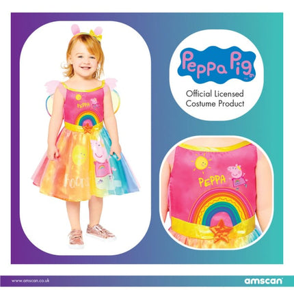 Feestbazaar Regenboog Jurk Peppa Pig Kind