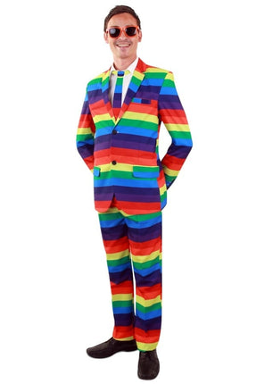 Feestbazaar Regenboog kostuum 3-delig
