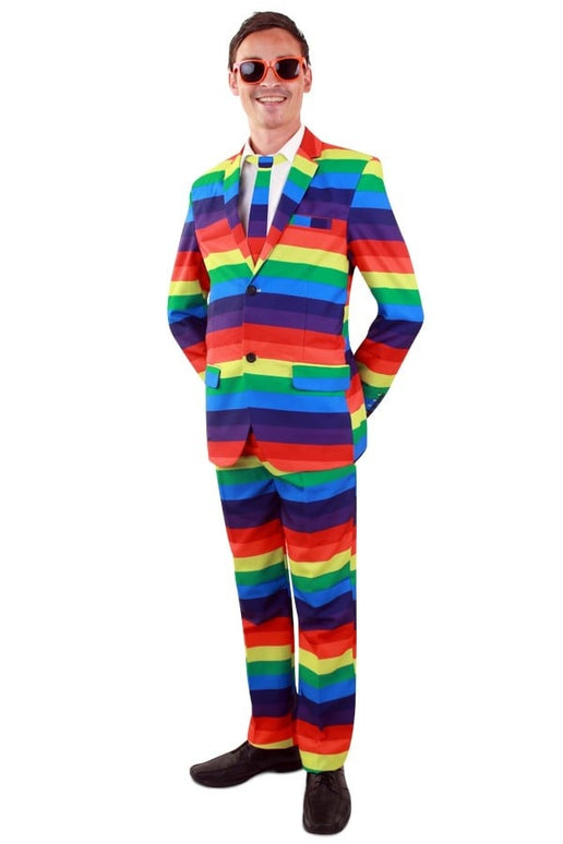 Feestbazaar Regenboog kostuum 3-delig