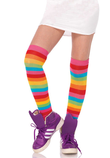 Feestbazaar Regenboog kousen