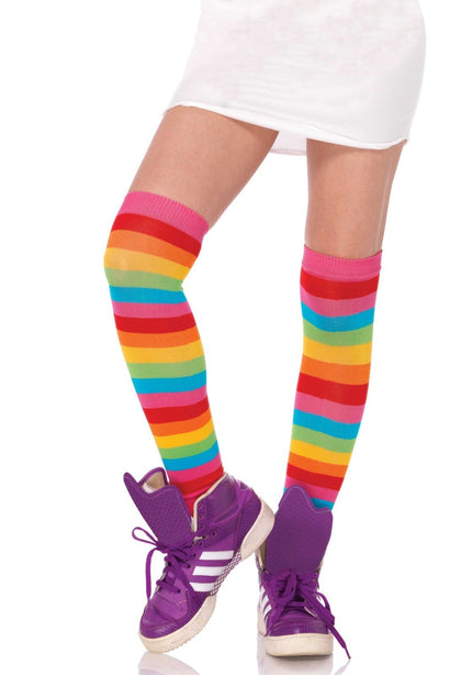 Feestbazaar Regenboog kousen