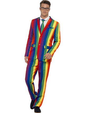 Feestbazaar Regenboog pak man
