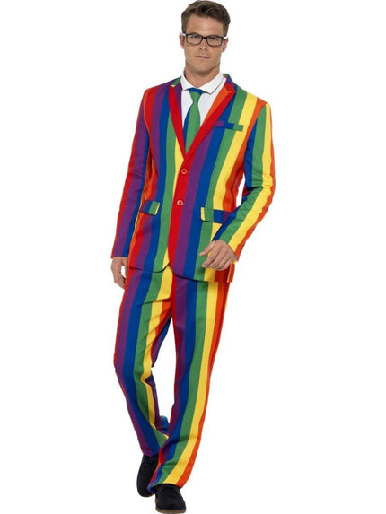 Feestbazaar Regenboog pak man