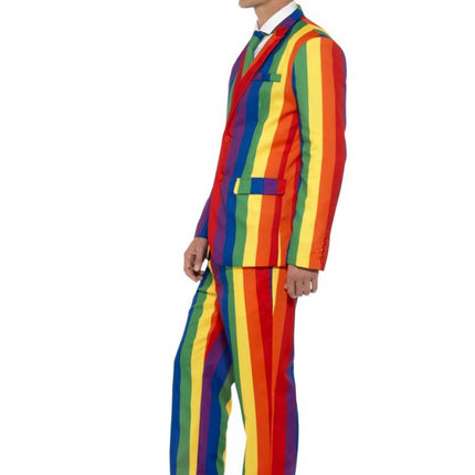 Feestbazaar Regenboog pak man