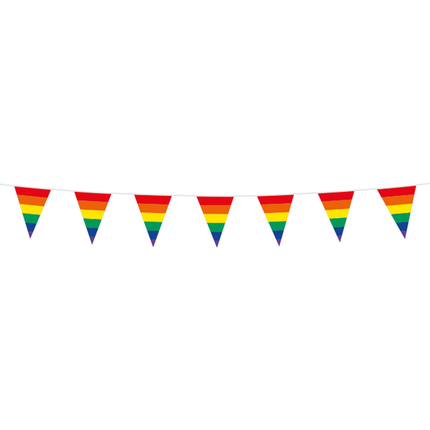 Feestbazaar Regenboog Vlaggenlijn Pride (3m)
