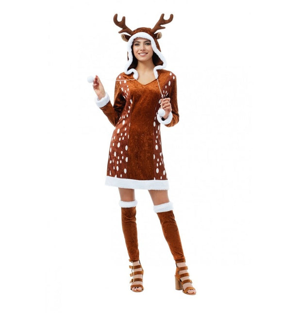 Feestbazaar Rendier kostuum Prancer Vrouw