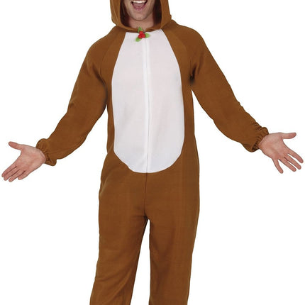 Feestbazaar Rendier Onesie Pyjama Volwassenen