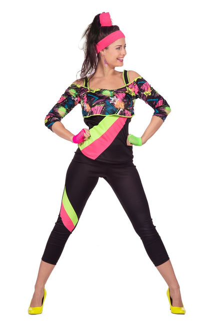 Feestbazaar Retro Aerobic Fitness Outfit