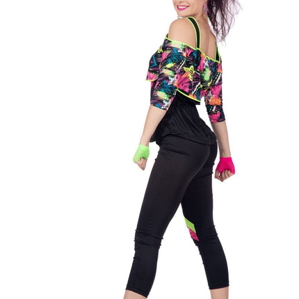 Feestbazaar Retro Aerobic Fitness Outfit