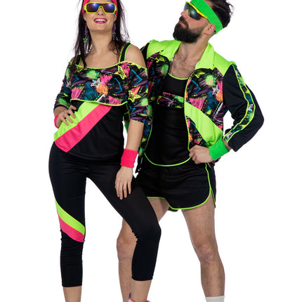 Feestbazaar Retro Aerobic Fitness Outfit