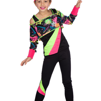 Feestbazaar Retro Aerobic Outfit Meisjes