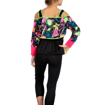 Feestbazaar Retro Aerobic Outfit Meisjes