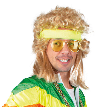 Feestbazaar Retro Pilotenbril Geel