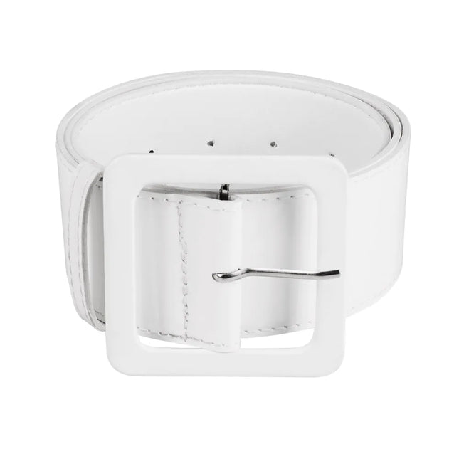 Feestbazaar Retro Riem Wit (115x5,5cm)