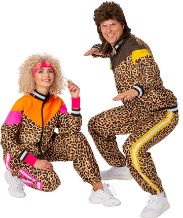 Feestbazaar Retro Trainingspak Luipaard Heren