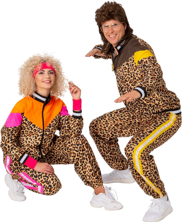 Feestbazaar Retro Trainingspak Luipaard Heren