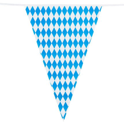 Feestbazaar Reuzenvlaggenlijn Beieren Blauw/Wit (8m)