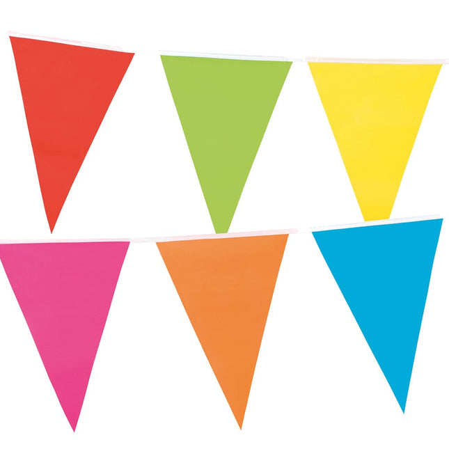 Feestbazaar Reuzenvlaggenlijn Meerkleurig (10m)