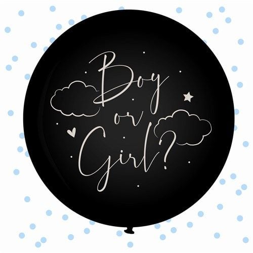 Feestbazaar Reveal Ballon Baby Blauw (61cm)
