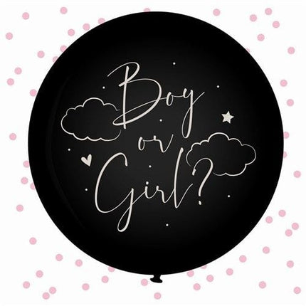 Feestbazaar Reveal Ballon Baby Roze (61cm)