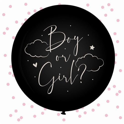 Feestbazaar Reveal Ballon Baby Roze (61cm)