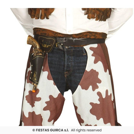 Feestbazaar Revolver Met Holster Goud (29cm)