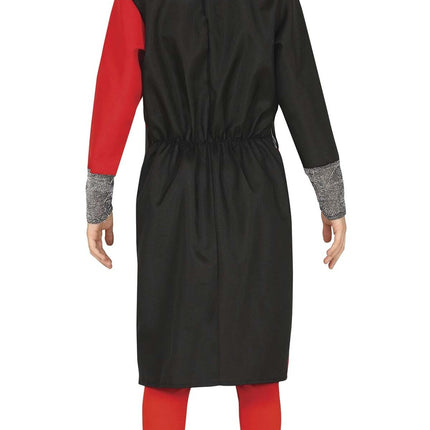 Feestbazaar Ridder Outfit Kind Rood/Zwart Aglove