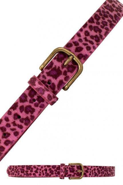 Feestbazaar Riem Panter Roze