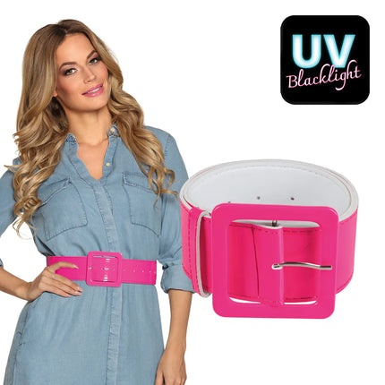 Feestbazaar Riem Retro Neon Roze