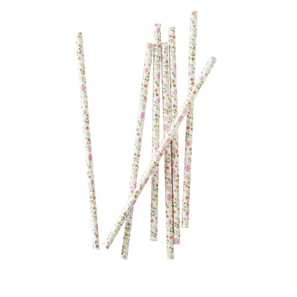 Feestbazaar Rietjes Floral Ditsy (25st)
