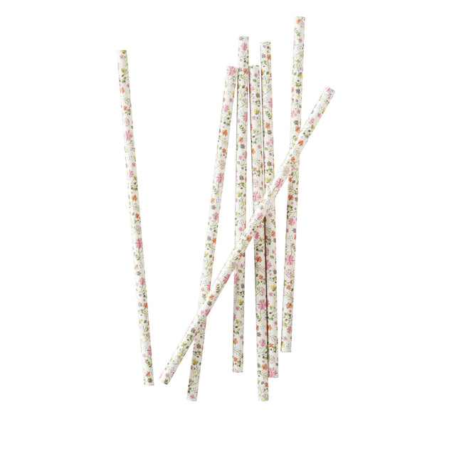 Feestbazaar Rietjes Floral Ditsy (25st)