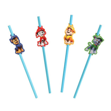 Feestbazaar Rietjes Paw Patrol Blauw (8st)