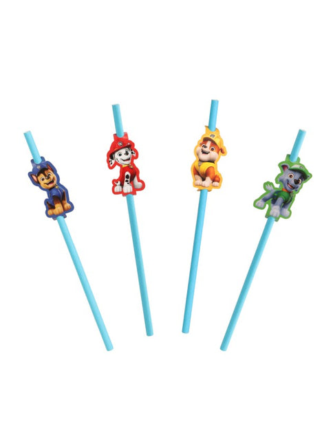 Feestbazaar Rietjes Paw Patrol Blauw (8st)