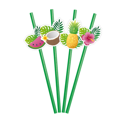 Feestbazaar Rietjes Tropical (6st)