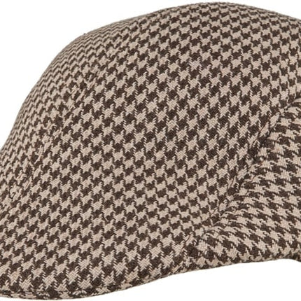 Feestbazaar Roaring Twenties Platte Pet Beige Geruit