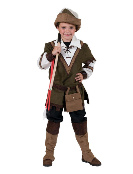 Feestbazaar Robin Hood Kostuum Kind Donkergroen