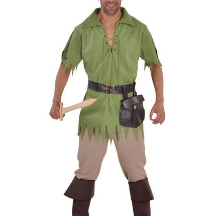 Feestbazaar Robin Hood kostuum man 5-delig groen