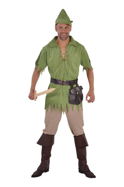 Feestbazaar Robin Hood kostuum man 5-delig groen