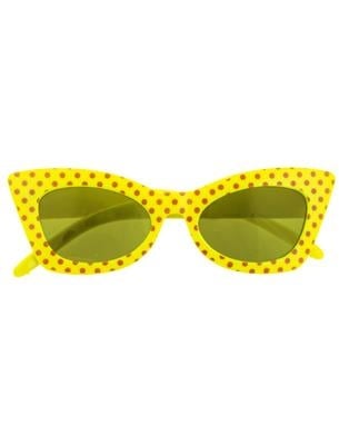 Feestbazaar Rock 'n Roll Bril Fluor Geel