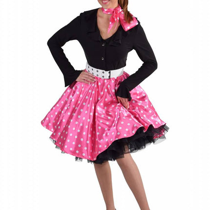 Feestbazaar Rock & Roll rok pink
