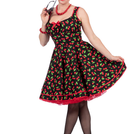Feestbazaar Rockabilly Jaren 50 Jurk Cherry