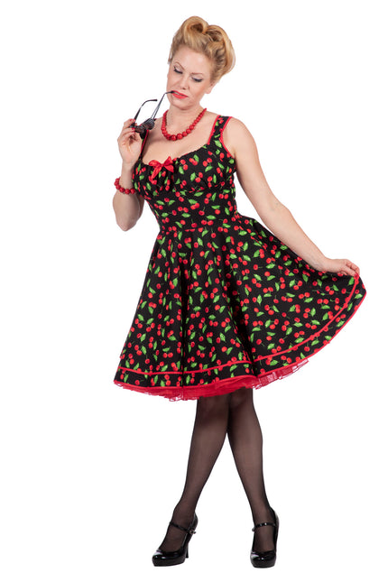 Feestbazaar Rockabilly Jaren 50 Jurk Cherry