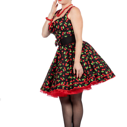 Feestbazaar Rockabilly Jaren 50 Jurk Cherry
