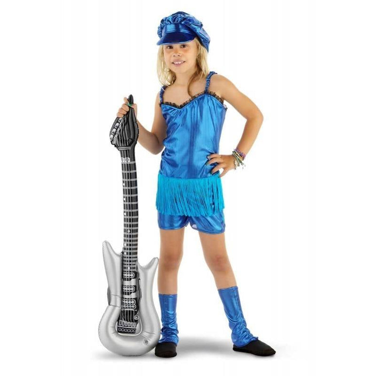 Feestbazaar Rocker Girl 3-delig pakje blauw