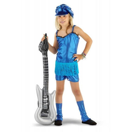 Feestbazaar Rocker Girl 3-delig pakje blauw