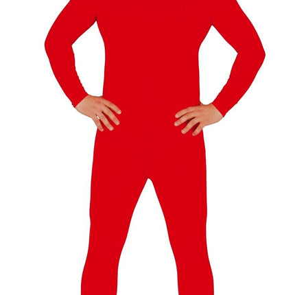 Feestbazaar Rode Bodysuit Heren