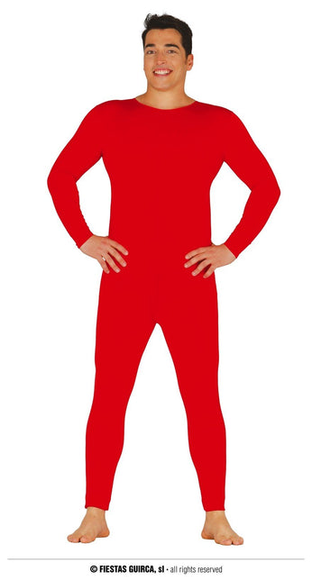 Feestbazaar Rode Bodysuit Heren