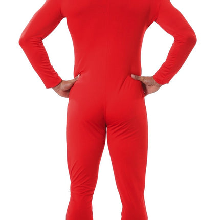 Feestbazaar Rode Bodysuit Heren