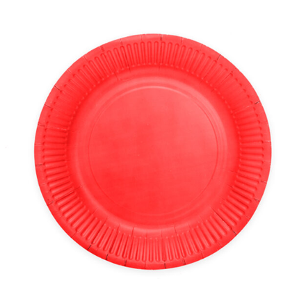 Feestbazaar Rode borden 23cm FSC (8st)